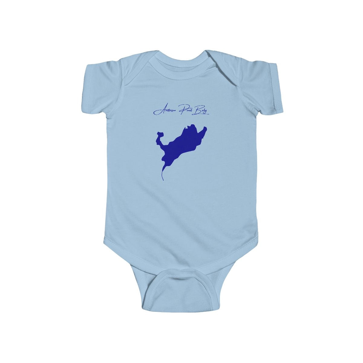 Connecticut  Anderson  Pond  Onesie  front  position  view  from  front  light  blue.webp