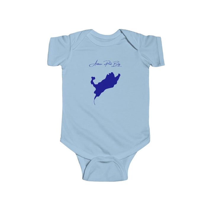 Connecticut  Anderson  Pond  Onesie  front  position  view  from  front  light  blue.webp