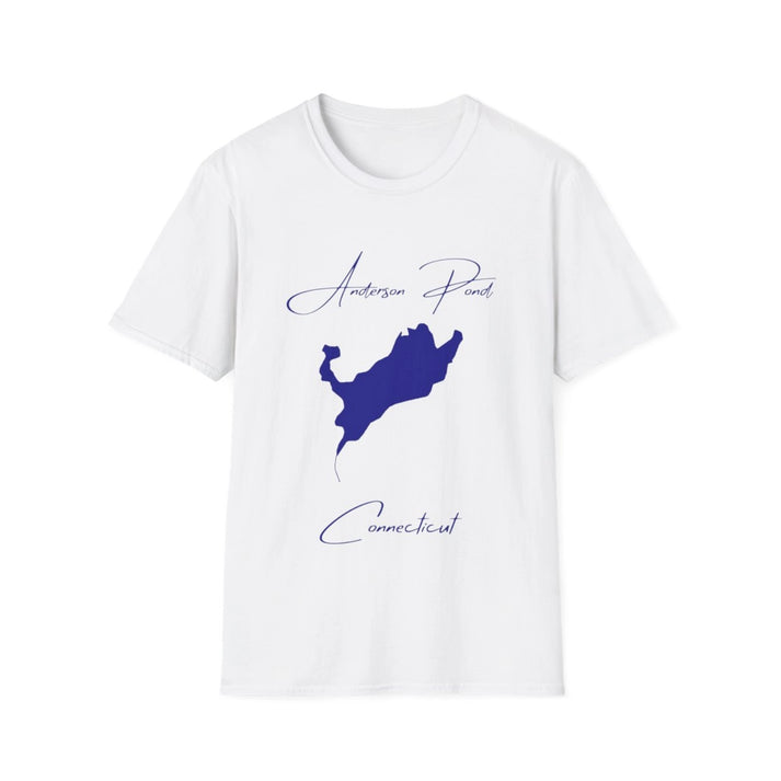 Connecticut  Anderson  Pond  T-shirt  front  position  view  from  front  white.webp