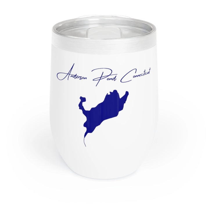 Connecticut  Anderson  Pond  Wine  Tumbler  front  position  view  from  front  white.webp