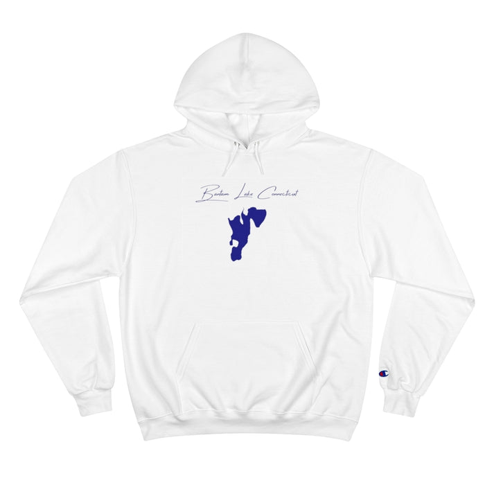Connecticut  Bantam  Lake  Hoodie  front  position  view  from  front  white.webp