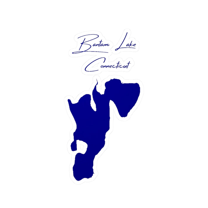 Connecticut  Bantam  Lake  Vinyl  Decal  other  position  view  from  front  4  x  6.webp