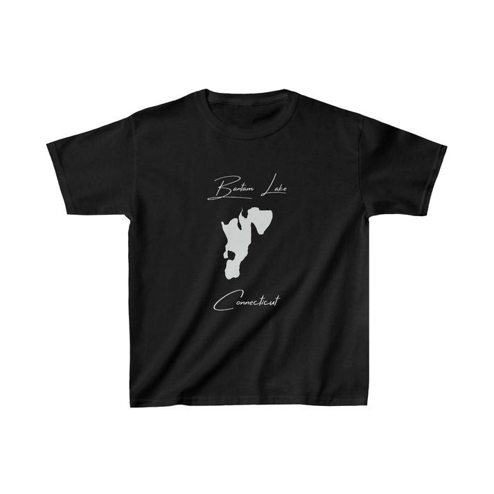 Connecticut  Bantam  Lake  Youth  T-shirt  front  position  view  from  front  black.webp