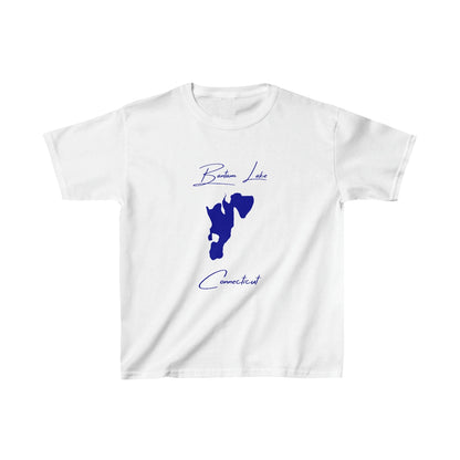 Connecticut  Bantam  Lake  Youth  T-shirt  front  position  view  from  front  white.webp