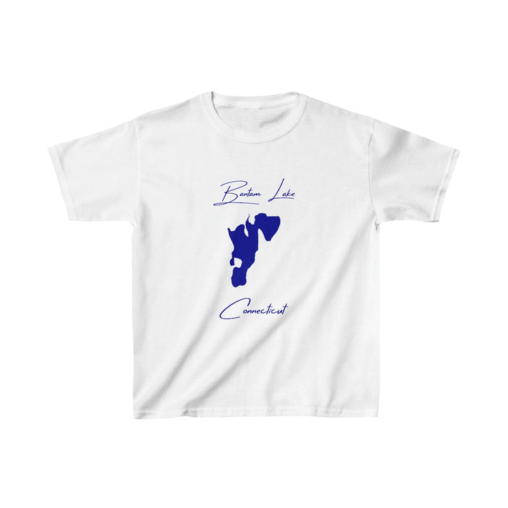 Connecticut  Bantam  Lake  Youth  T-shirt  front  position  view  from  front  white.webp