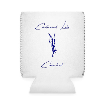 Connecticut  Candlewood  Lake  Can  Koozie  front  position  view  from  front-1  white.webp