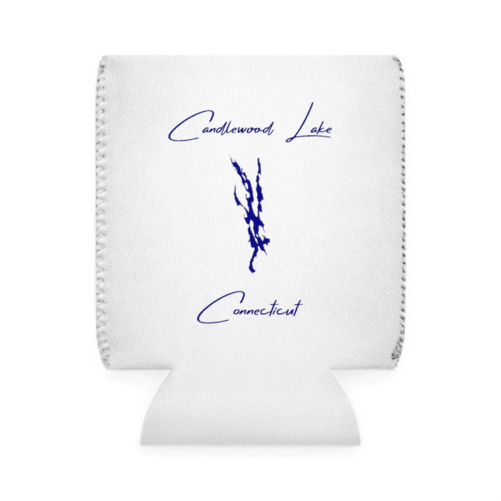 Connecticut  Candlewood  Lake  Can  Koozie  front  position  view  from  front-1  white.webp