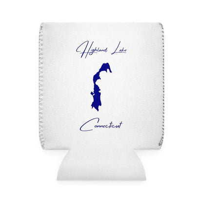 Connecticut  Highland  Lake  Can  Koozie  front  position  view  from  front-1  white.webp