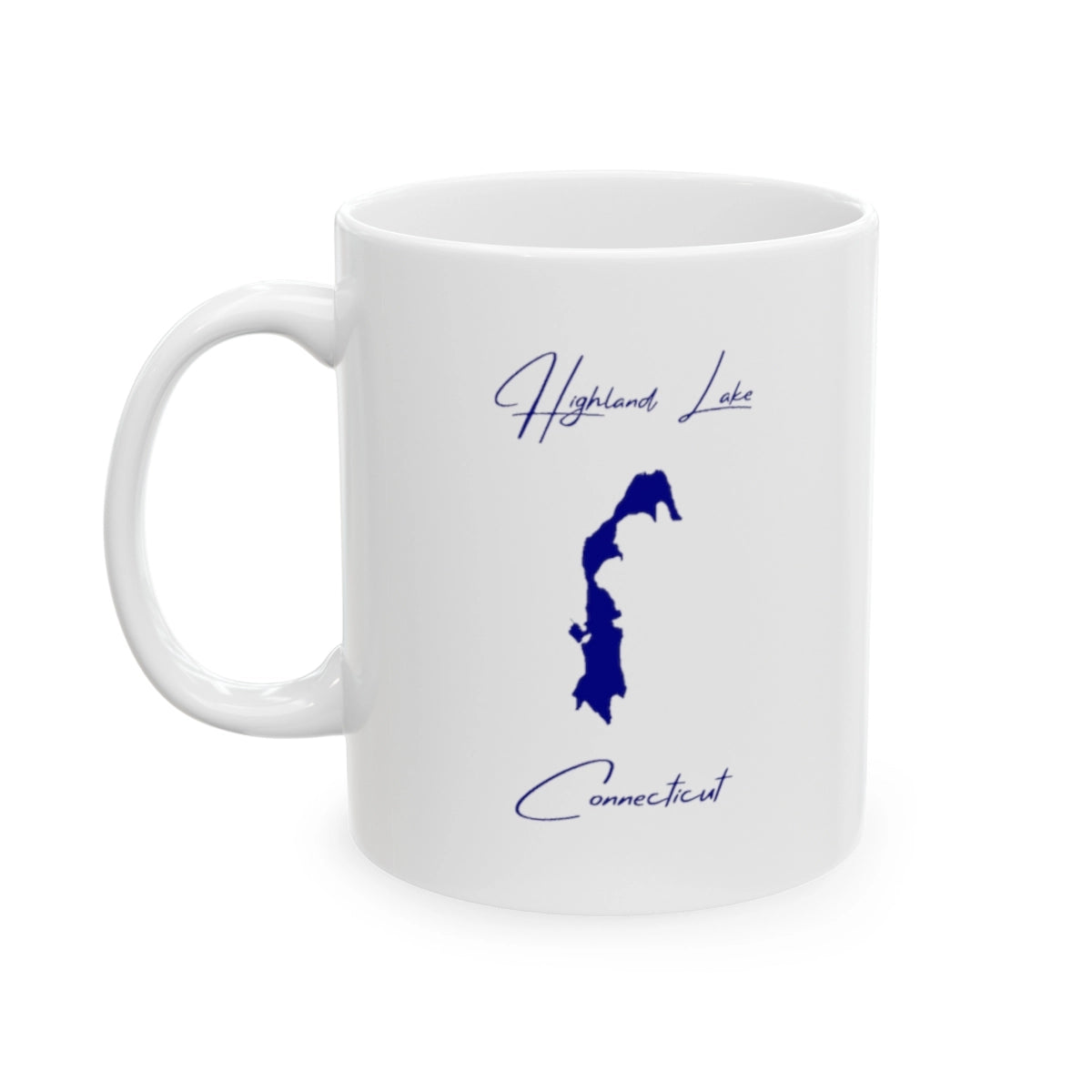 Connecticut  Highland  Lake  Ceramic  Mug  other  position  view  from  left  11oz.webp