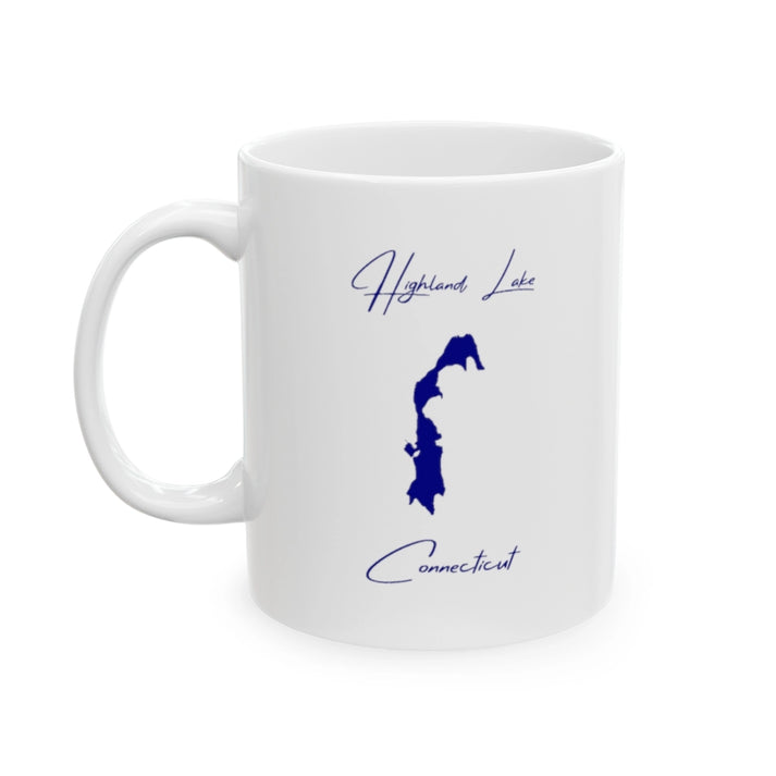 Connecticut  Highland  Lake  Ceramic  Mug  other  position  view  from  left  11oz.webp