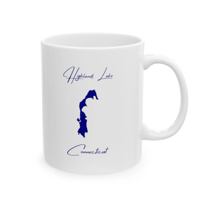 Connecticut  Highland  Lake  Ceramic  Mug  other  position  view  from  right  11oz.webp