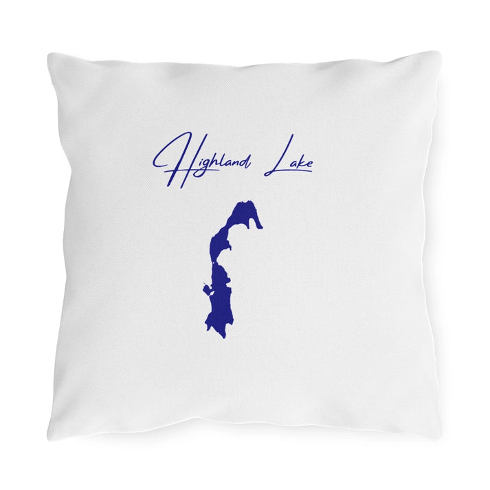 Connecticut  Highland  Lake  Outdoor  Pillow  front  position  view  from  front  16  x  16.webp
