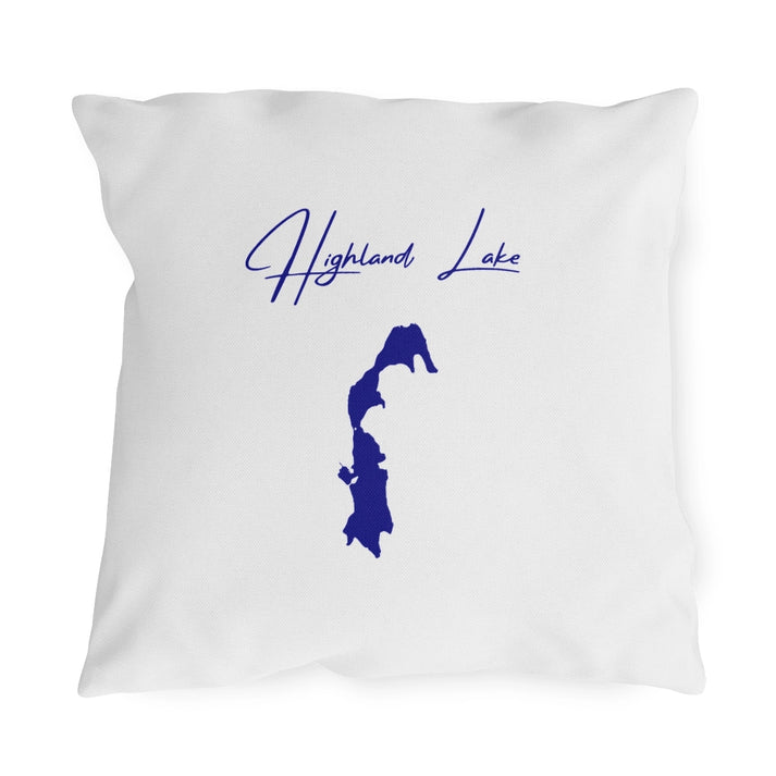 Connecticut  Highland  Lake  Outdoor  Pillow  front  position  view  from  front  18  x  18.webp