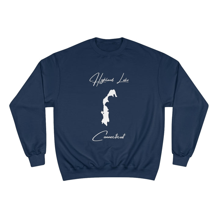 Connecticut  Highland  Lake  Sweatshirt  front  position  view  from  front  navy.webp