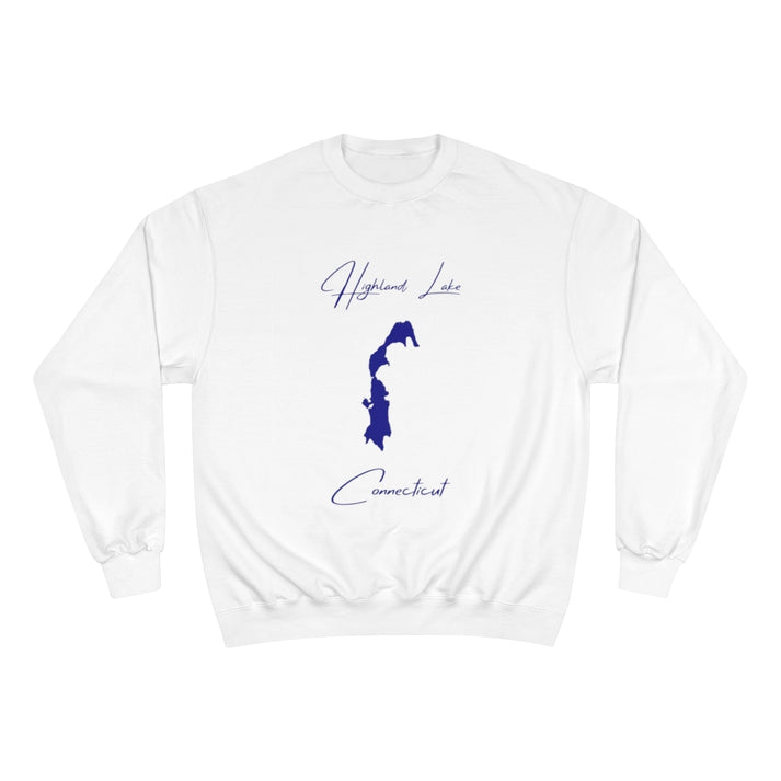 Connecticut  Highland  Lake  Sweatshirt  front  position  view  from  front  white.webp