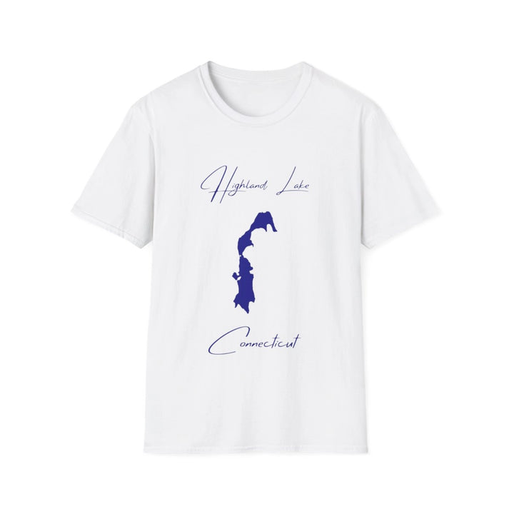 Connecticut  Highland  Lake  T-shirt  front  position  view  from  front  white.webp