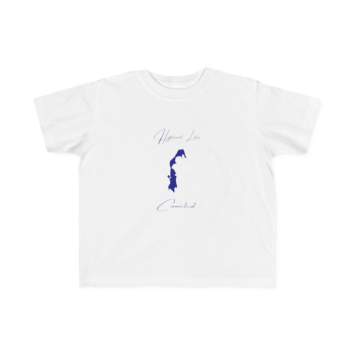 Connecticut  Highland  Lake  Toddler  T-shirt  front  position  view  from  front  white.webp