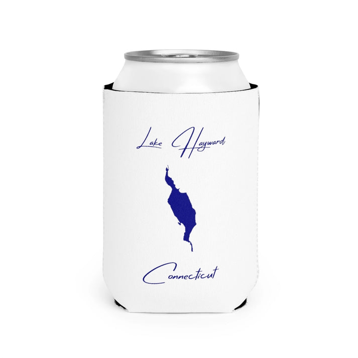 Connecticut  Lake  Hayward  Can  Koozie  front  position  view  from  front-2  white.webp