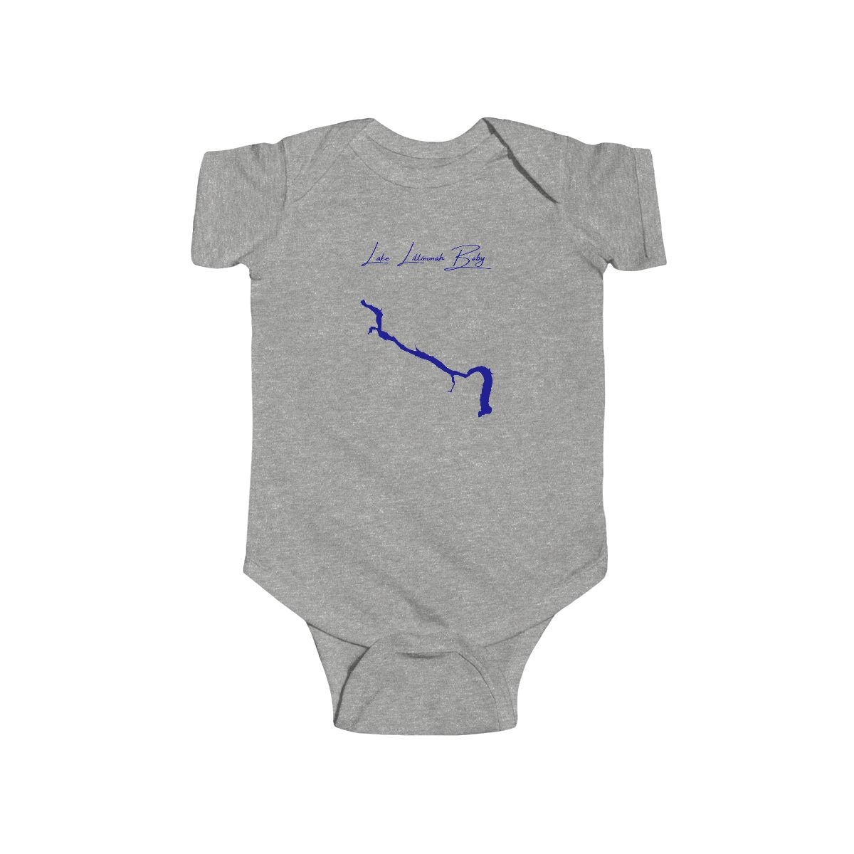 Connecticut  Lake  Lillinonah  Onesie  front  position  view  from  front  heather.webp