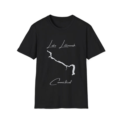 Connecticut  Lake  Lillinonah  T-shirt  front  position  view  from  front  black.webp