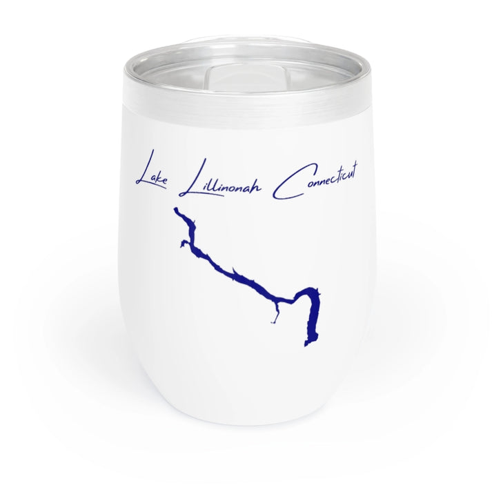 Connecticut  Lake  Lillinonah  Wine  Tumbler  front  position  view  from  front  white.webp