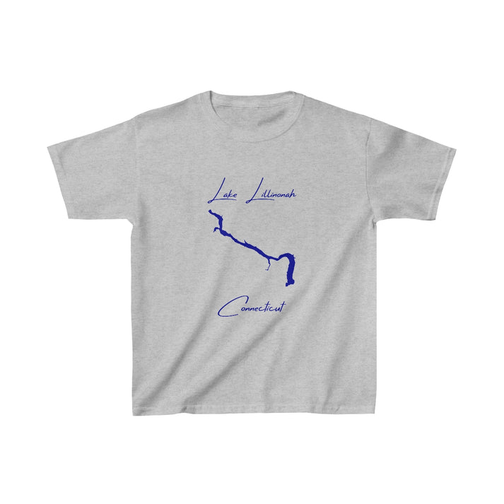Connecticut  Lake  Lillinonah  Youth  T-shirt  front  position  view  from  front  sport  grey.webp