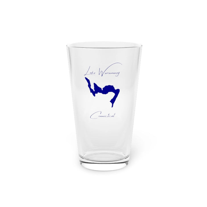 Connecticut  Lake  Waramaug  16oz  Pint  Glass  front  position  view  from  front  16oz.webp