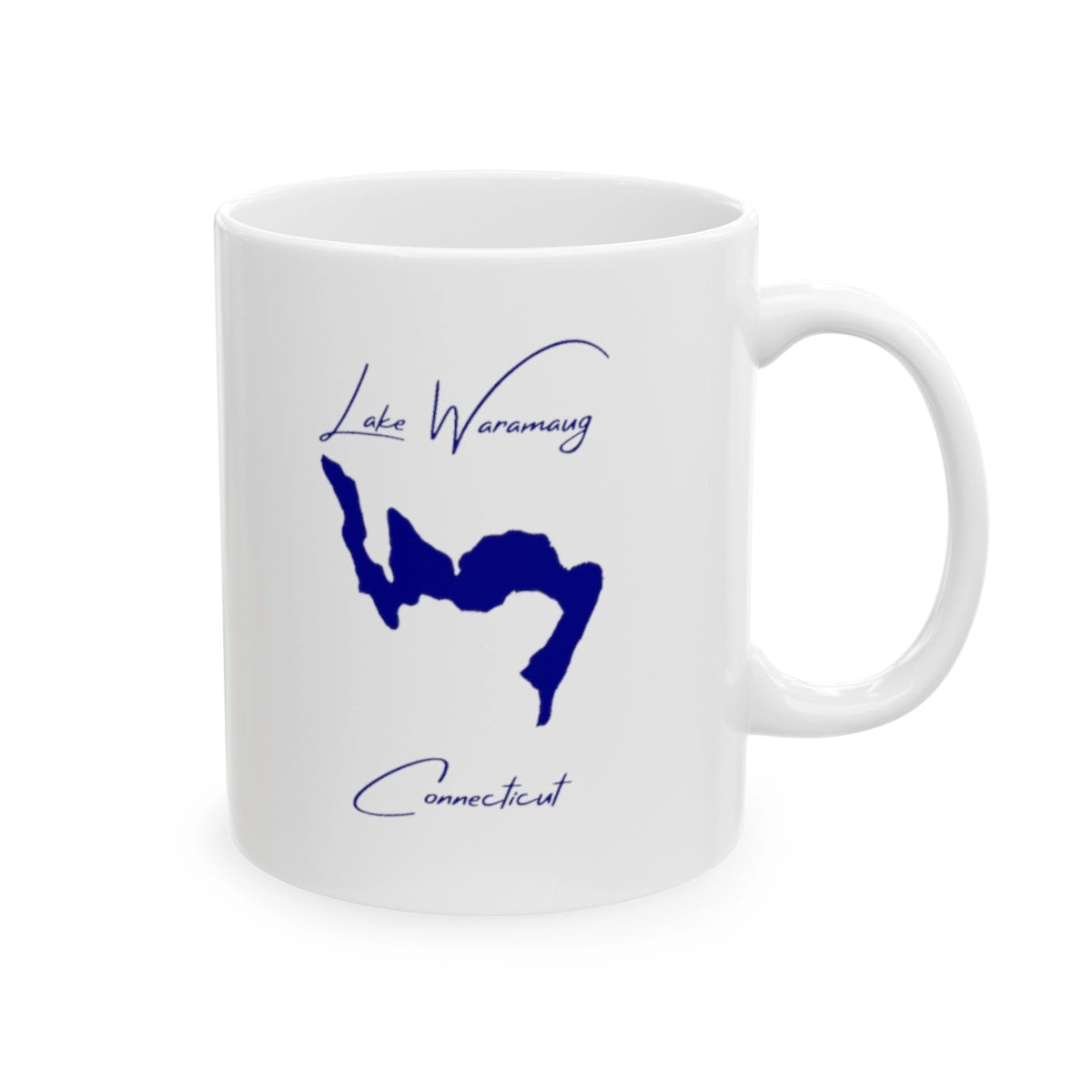 Connecticut  Lake  Waramaug  Ceramic  Mug  other  position  view  from  right  11oz.webp