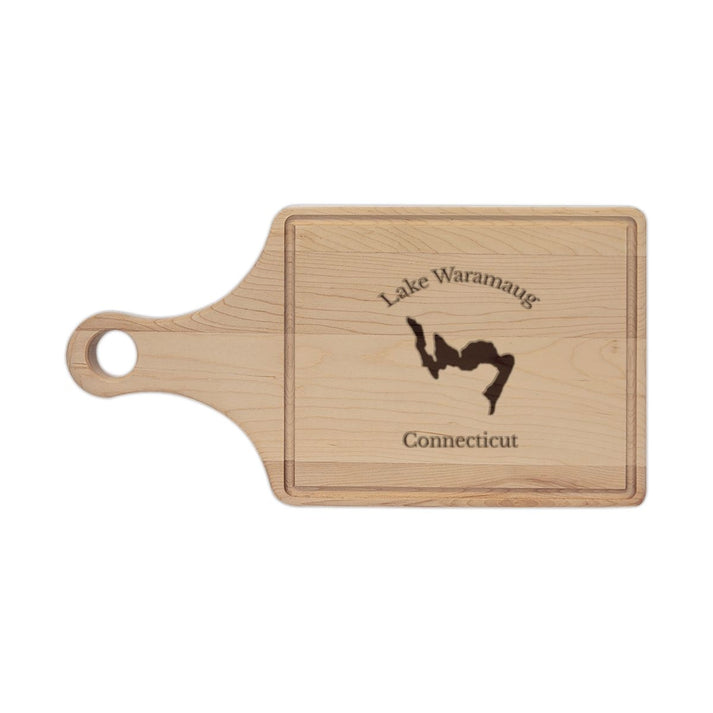 Connecticut  Lake  Waramaug  Engraved  Cutting  Board  front  position  view  from  front  maple.webp