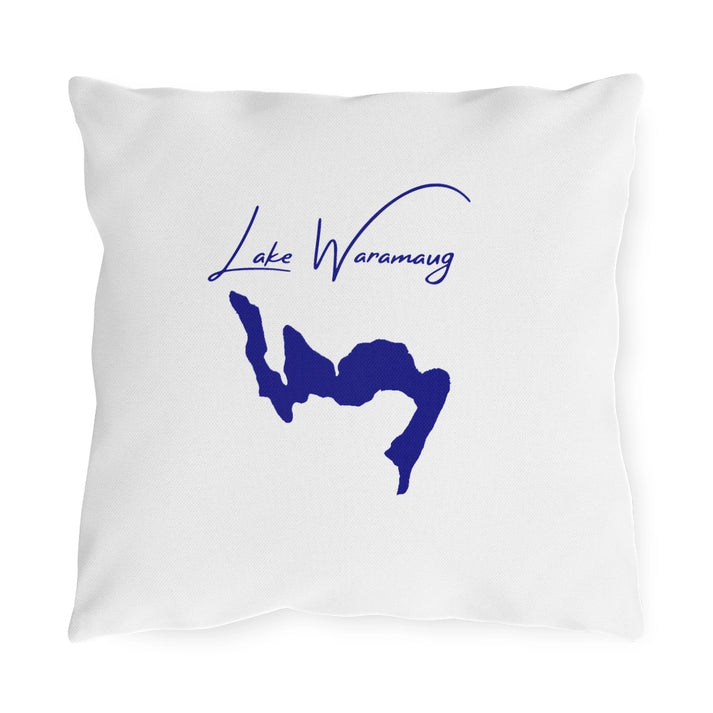 Connecticut  Lake  Waramaug  Outdoor  Pillow  front  position  view  from  front  16  x  16.webp