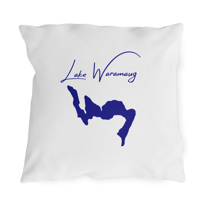 Connecticut  Lake  Waramaug  Outdoor  Pillow  front  position  view  from  front  18  x  18.webp