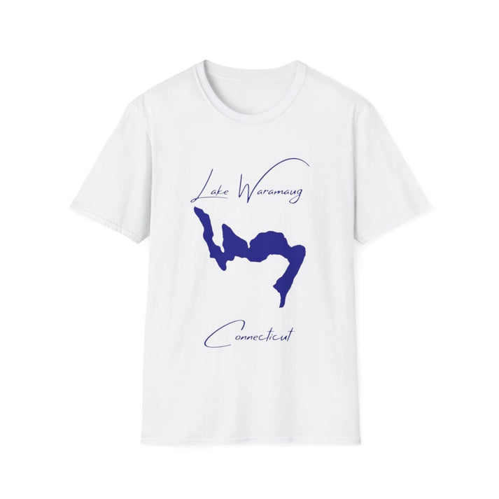 Connecticut  Lake  Waramaug  T-shirt  front  position  view  from  front  white.webp