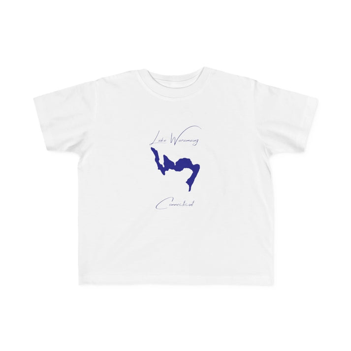 Connecticut  Lake  Waramaug  Toddler  T-shirt  front  position  view  from  front  white.webp