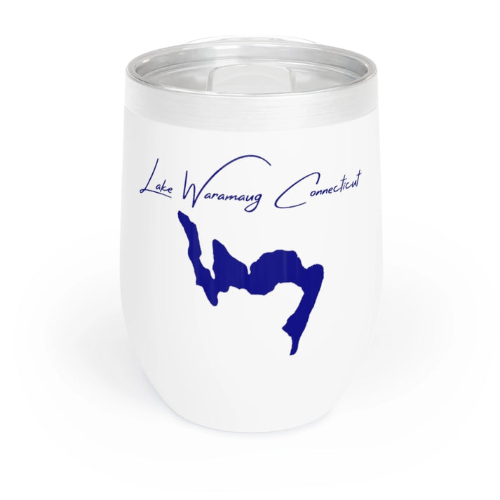 Connecticut  Lake  Waramaug  Wine  Tumbler  front  position  view  from  front  white.webp