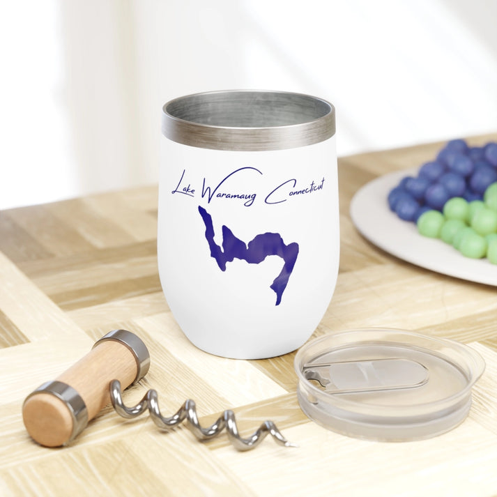 Connecticut  Lake  Waramaug  Wine  Tumbler  other  position  view  from  context  white.webp