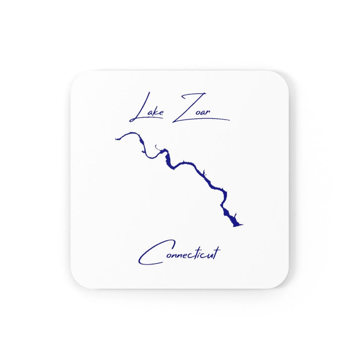 Connecticut  Lake  Zoar  Coaster  Set  front  position  view  from  front  3.75  x  3.75.webp