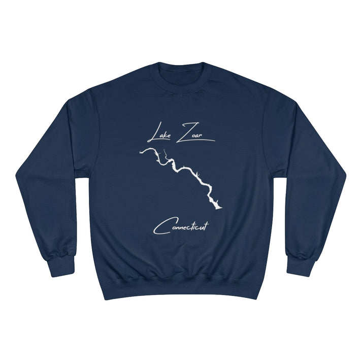 Connecticut  Lake  Zoar  Sweatshirt  front  position  view  from  front  navy.webp