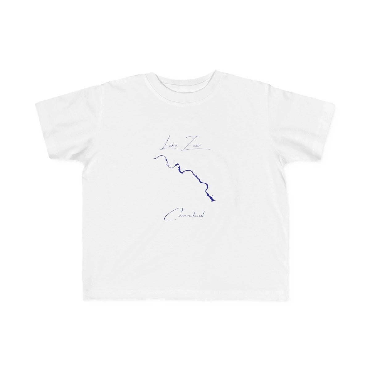 Connecticut  Lake  Zoar  Toddler  T-shirt  front  position  view  from  front  white.webp