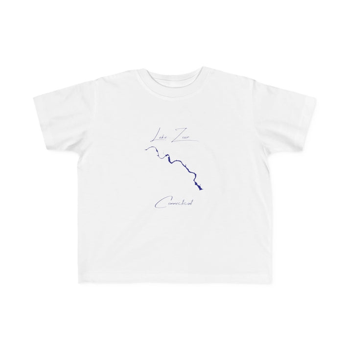 Connecticut  Lake  Zoar  Toddler  T-shirt  front  position  view  from  front  white.webp