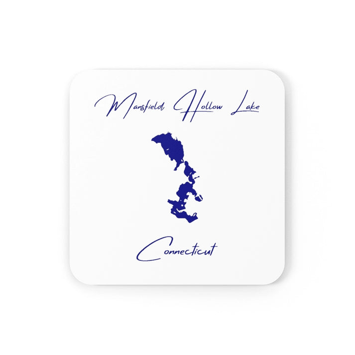 Connecticut  Mansfield  Hollow  Lake  Coaster  Set  front  position  view  from  front  3.75  x  3.75.webp