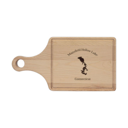 Connecticut  Mansfield  Hollow  Lake  Engraved  Cutting  Board  front  position  view  from  front  maple.webp
