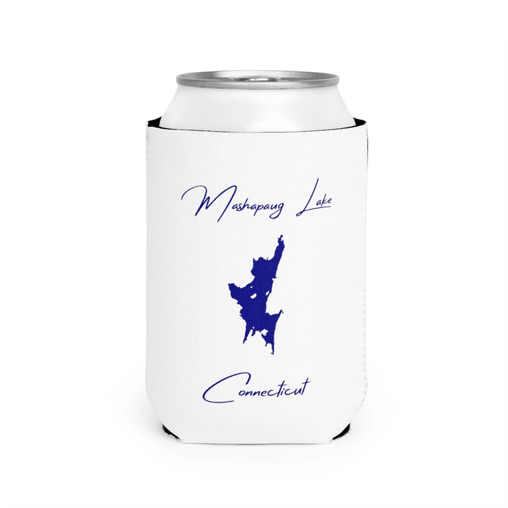 Connecticut  Mashapaug  Lake  Can  Koozie  front  position  view  from  front-2  white.webp