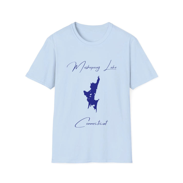 Connecticut  Mashapaug  Lake  T-shirt  front  position  view  from  front  light  blue.webp