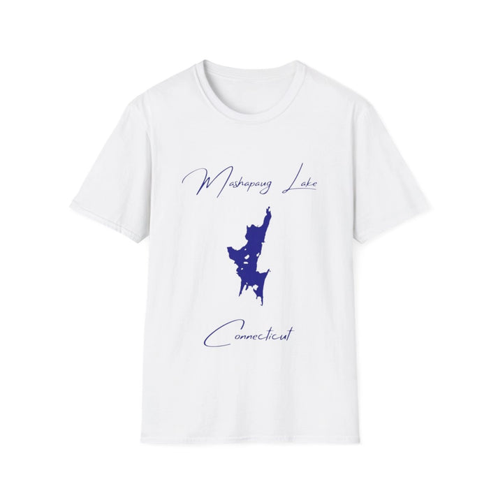 Connecticut  Mashapaug  Lake  T-shirt  front  position  view  from  front  white.webp