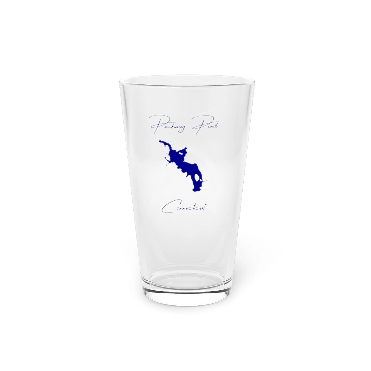 Connecticut  Pachaug  Pond  16oz  Pint  Glass  front  position  view  from  front  16oz.webp