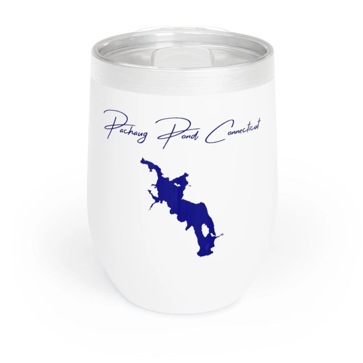 Connecticut  Pachaug  Pond  Wine  Tumbler  front  position  view  from  front  white.webp