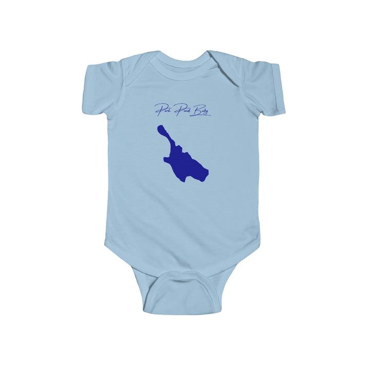 Connecticut  Park  Pond  Onesie  front  position  view  from  front  light  blue.webp