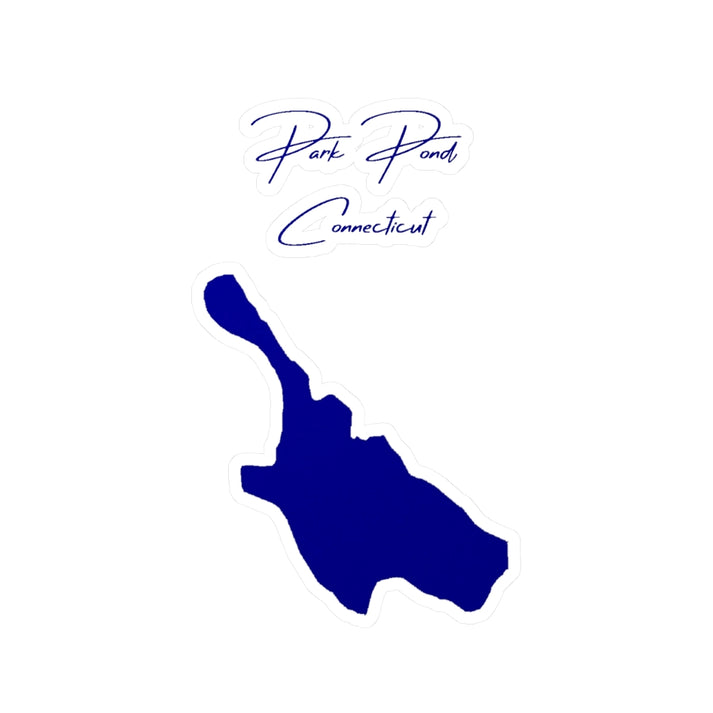 Connecticut  Park  Pond  Vinyl  Decal  other  position  view  from  front  4  x  6.webp