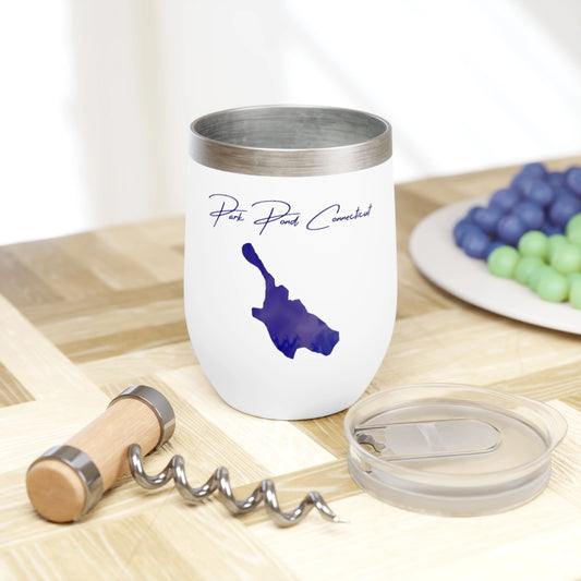 Connecticut  Park  Pond  Wine  Tumbler  other  position  view  from  context  white.webp