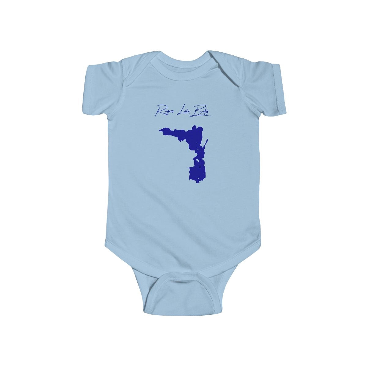 Connecticut  Rogers  Lake  Onesie  front  position  view  from  front  light  blue.webp